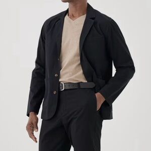 PACT Men’s Boulevard Brushed Twill Blazer Size Large Organic Cotton Normcore